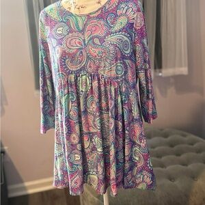 Simply Southern Multicolor Paisley Tunic